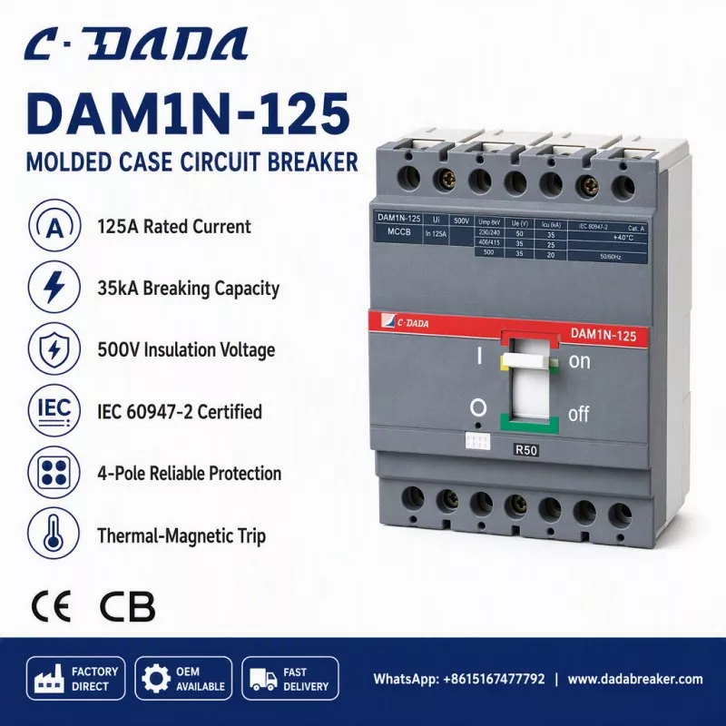 Ukuqinisekisa iMfezeko yoSasazo olungaphantsi: I-C·DADA DAM1N-125 MCCB Solution