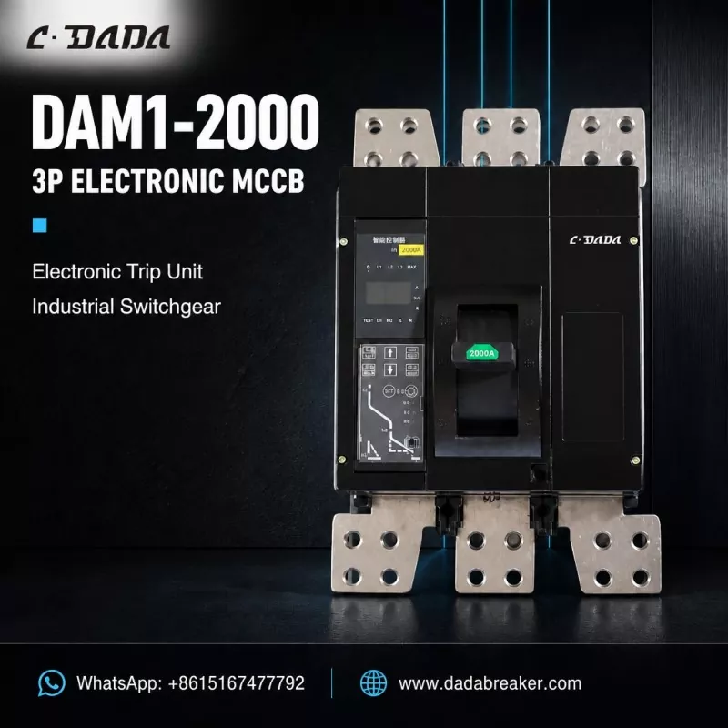 DAM1-2000 3P Electronic MCCB for Industrial Switchgear | C · DADA Electric